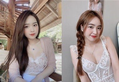 ผู้หญิงซ่อนตัวอยู่ในชุดนักเรียน
